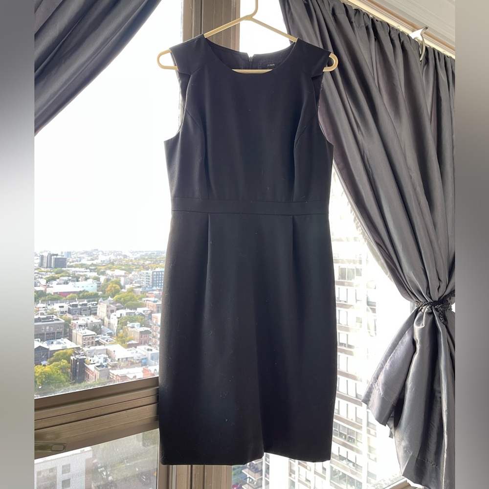 Jcrew size 8 black dress.
